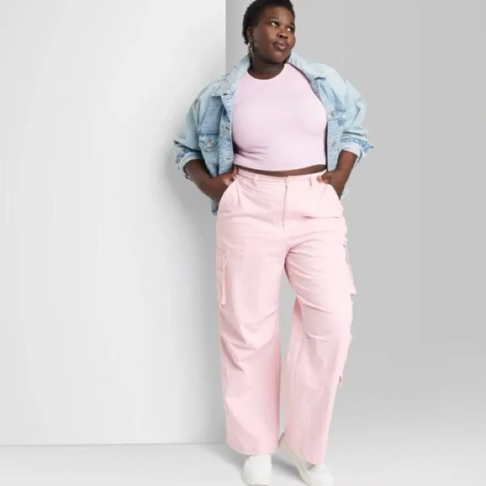 Pink Women's Cargo Pants Target - Picture 5 of 5